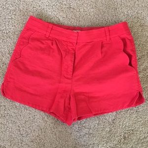 JCrew Factory red shorts